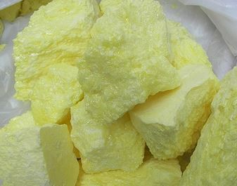 Sulfur crystal powder